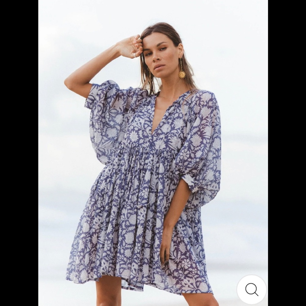 Daughters of India - Kyra Mini Dress ~ Blue Iris (SMALL) NEVER WORN